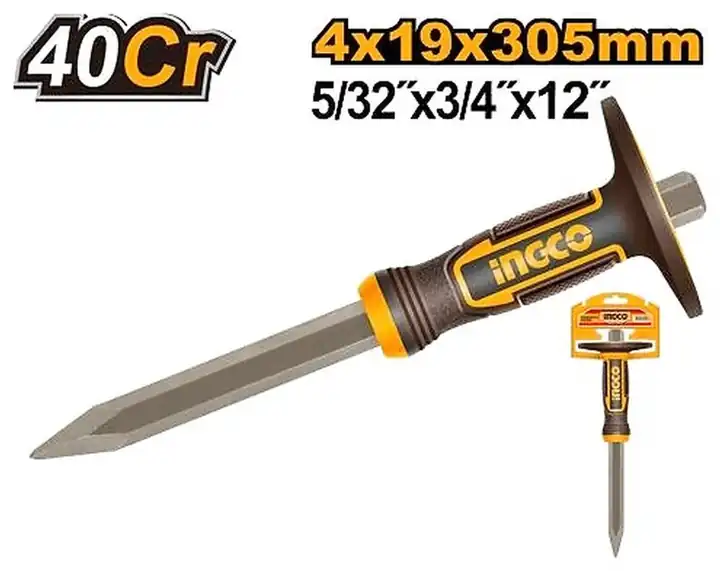 Cincel de concreto con protector 12"