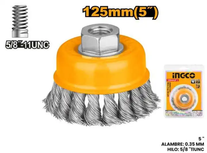 Cepillo 5" alambre trenzado