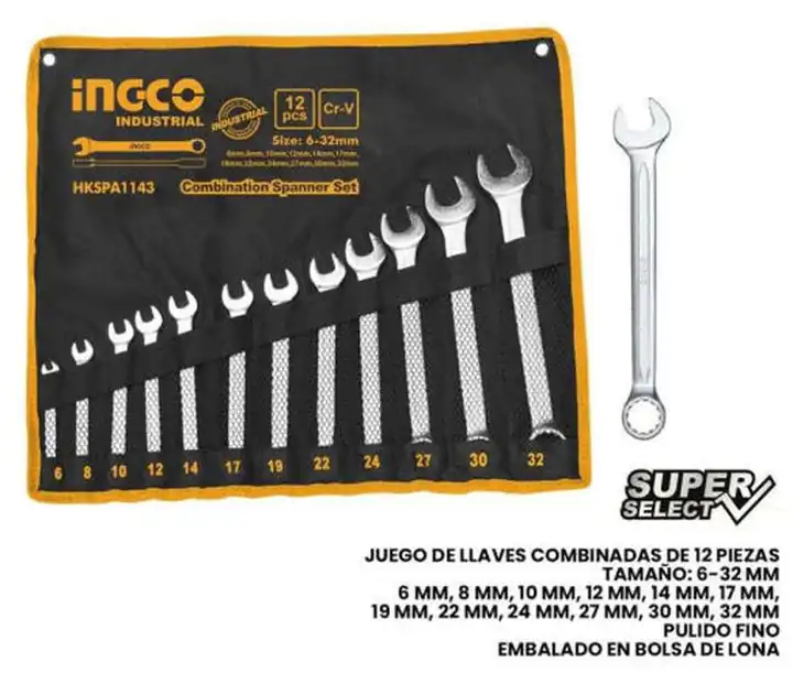 Juego 12 llaves comb 6-32mm