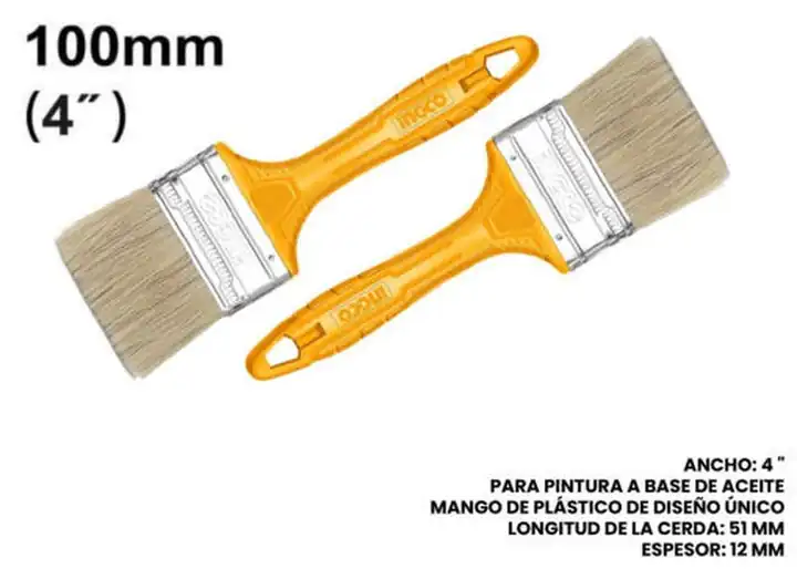 Brocha para pintar 4"