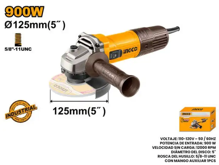 Esmeril angular 5" 900 W