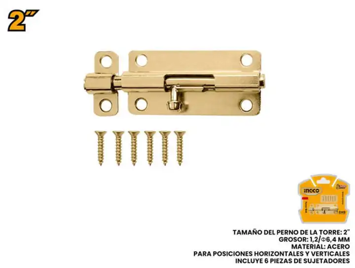 Pasador seguridad para puerta y vent 1.1/2"