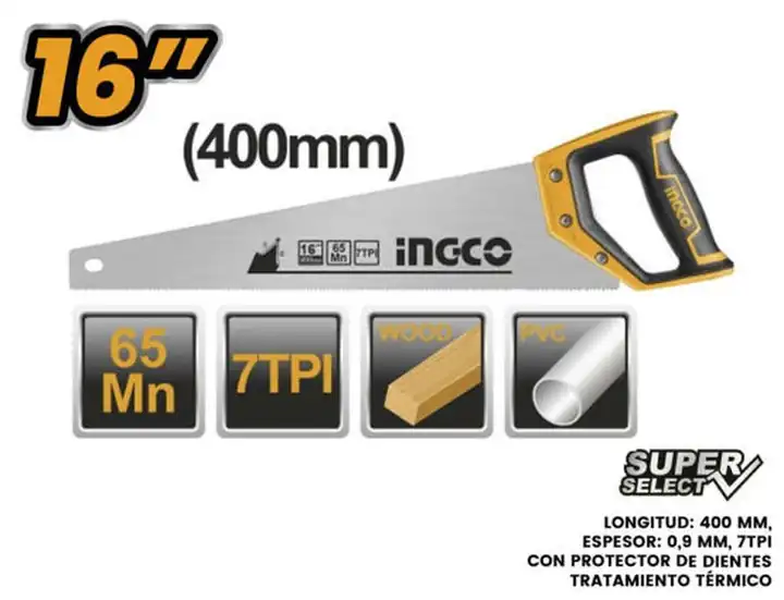 Sierra de mano indust. 16"