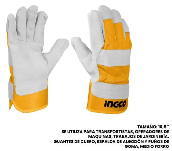 Guantes de cuero tipo carnaza 10.5"