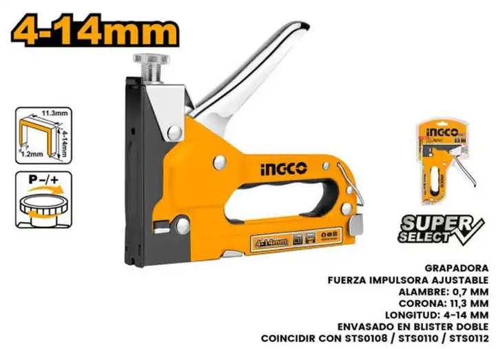 Grapadora super select 4-14mm