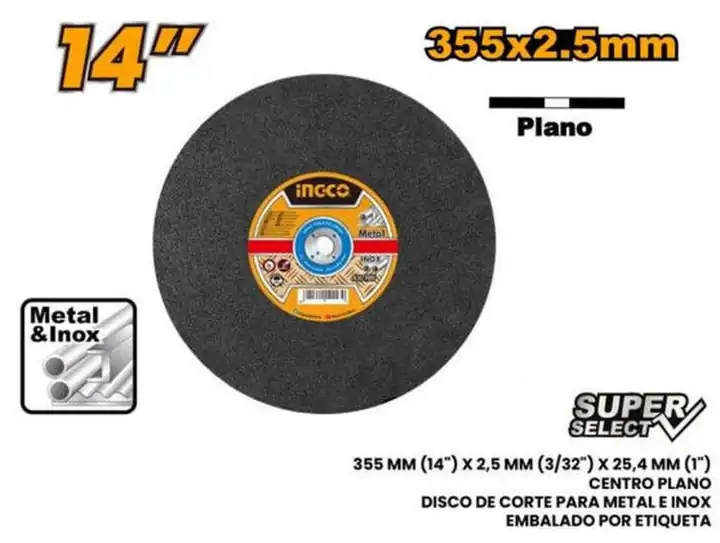Disco de corte para tronzadora 14"