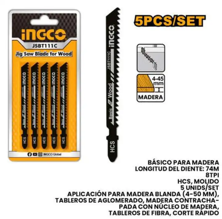 Set de sierra caladora 5pzas