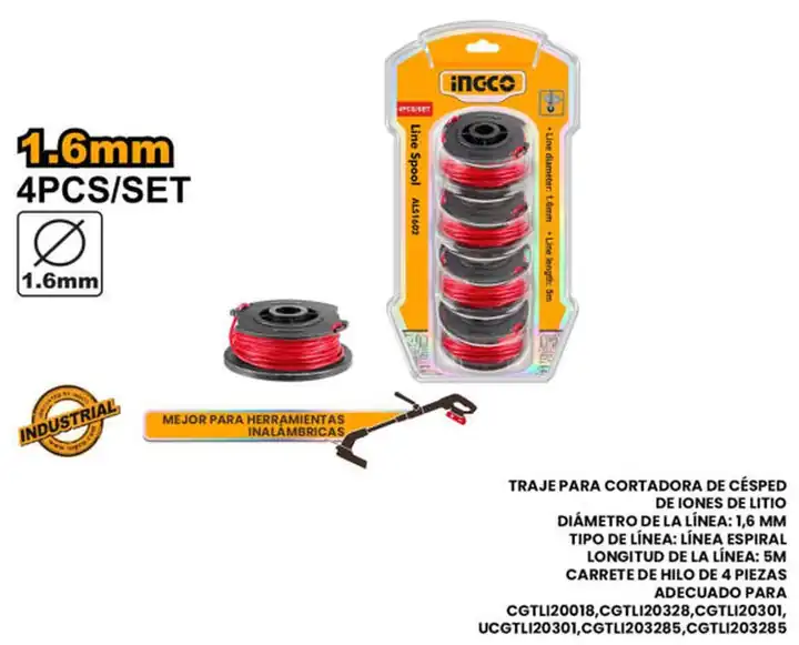 Nylon para cortador cesped 5mts (unidad)