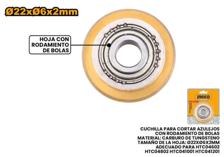 Cuchilla cortadora de azulejos