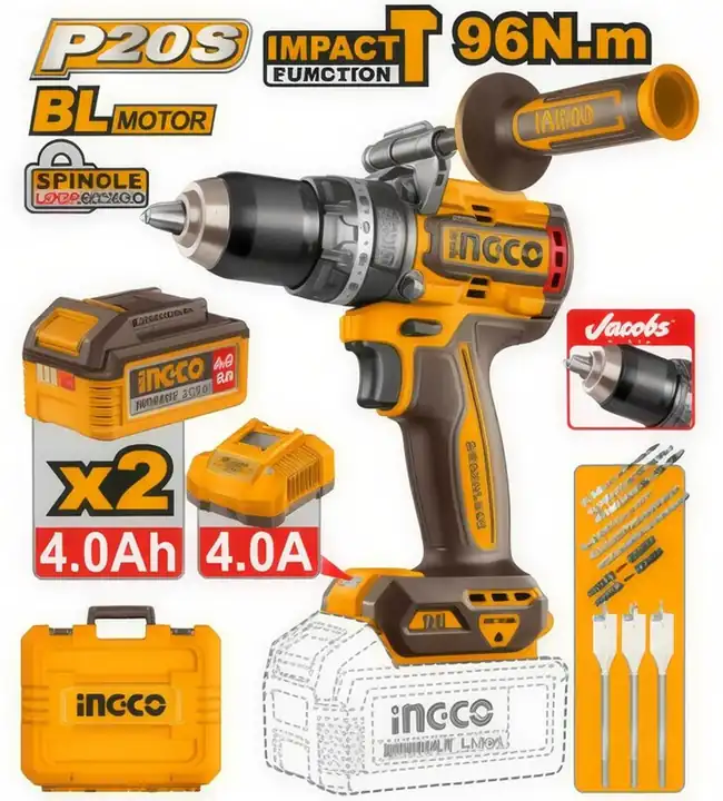 Taladro bl de impacto inalámbrico 1/2 20