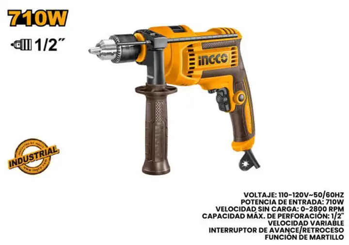 Taladro de impacto 1/2" 710 W