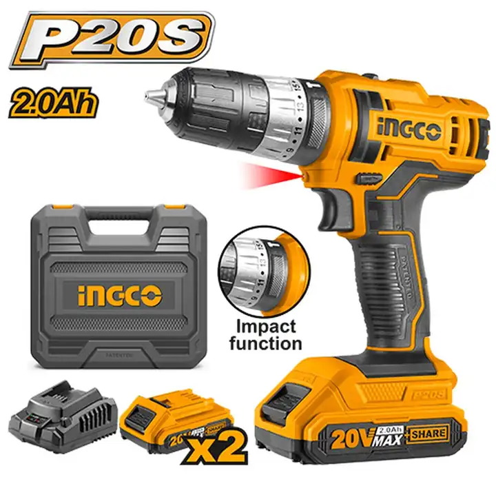 Taladro de impacto inalámbrico 3/8" 20 V