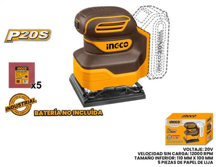 Lijadora de palma inalámbrica 20 V