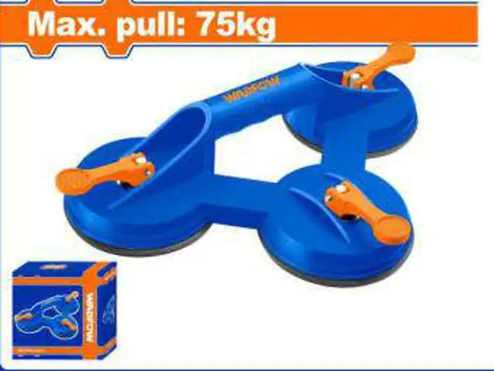 Ventosa triple para vidrio 75kg
