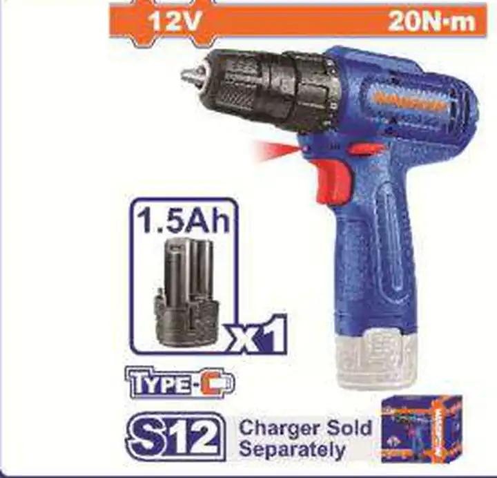 Taladro inalámbrico 12 V tipo c