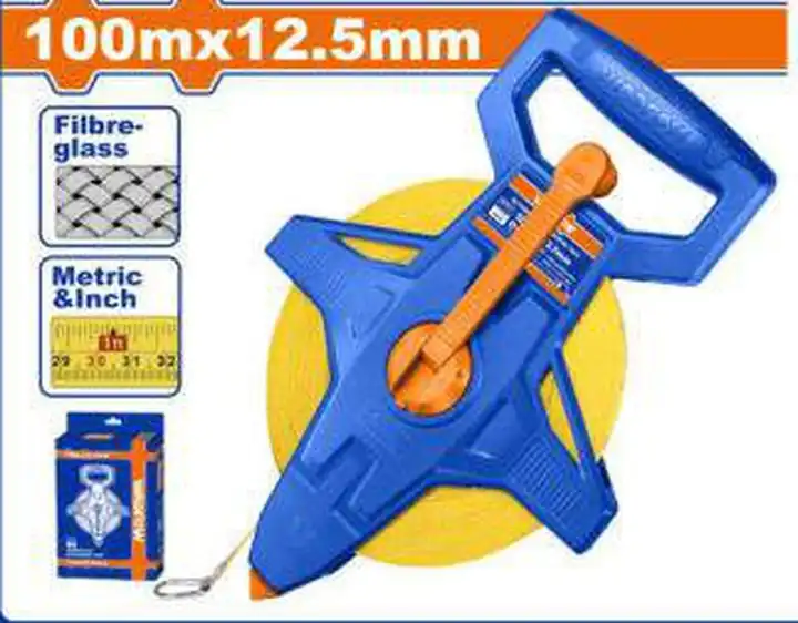 Cinta métrica fibra 100mts x 12.5mm
