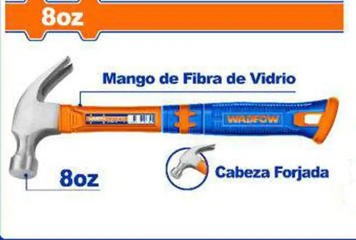 Martillo mango fibra 8oz