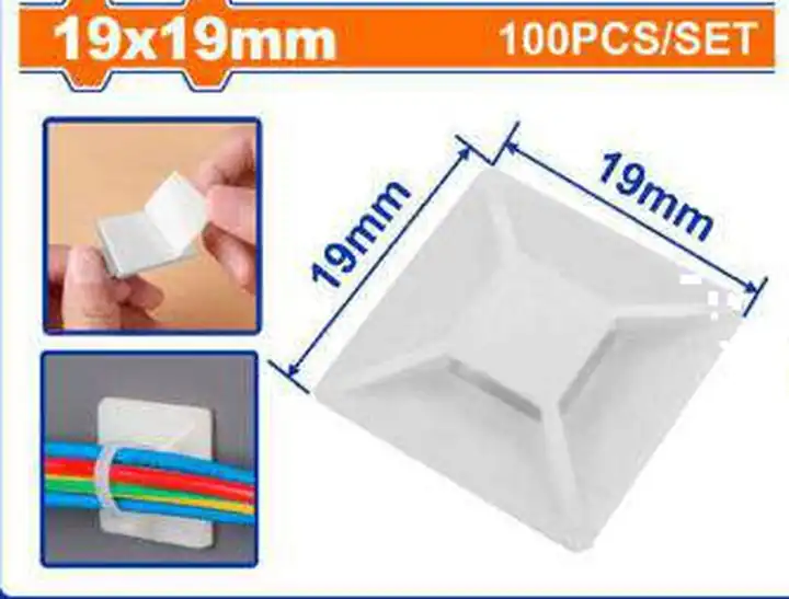 Soportes para cables o tirrap 100pz