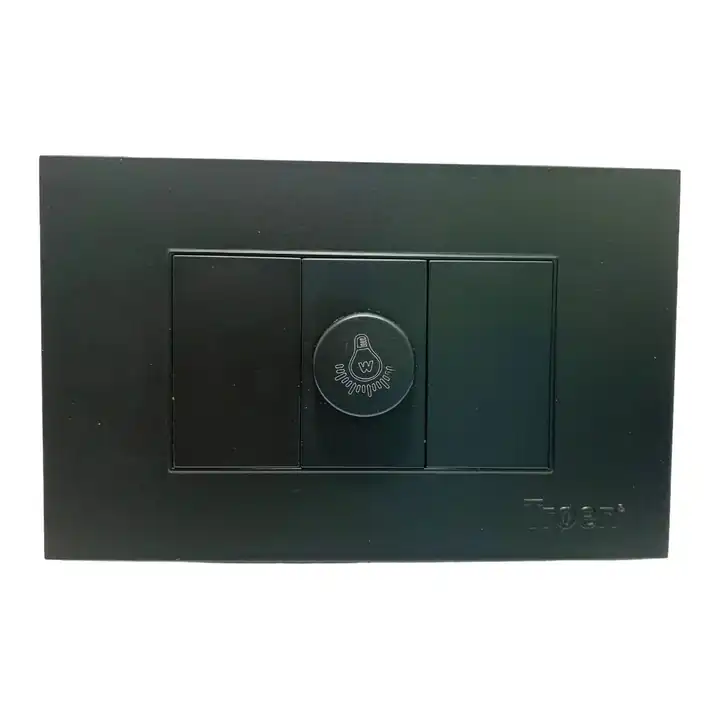 Atenuador de luz giratorio negro