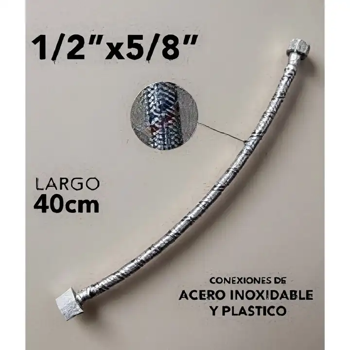 Canilla metálica 1/2" x 5/8"